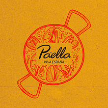 Paella Viva Espana. Design, Br, ing, Identit, Graphic Design, and Logo Design project by Gustavo Borcath - 08.04.2022