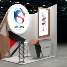Stand 3'00x2'00m. Un progetto di 3D, Design e Eventi di robdi3d - 04.08.2022