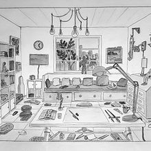 Mon projet du cours : Sketching créatif : remplissez vos illustrations de vie et de détails. Een project van Traditionele illustratie,  Schetsen, Tekening met potlood,  Tekening, Aquarelschilderen, Sketchbook y  Illustratie met inkt van canelle8356 - 04.08.2022