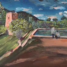 Mi proyecto del curso: Pintura acrílica paso a paso: crea paisajes increíbles. Traditional illustration, Painting, Acr, lic Painting, and Sketchbook project by ELENA MUELAS TEROL - 08.04.2022