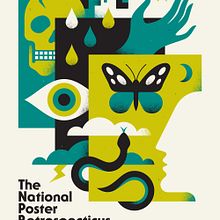 National Poster Retrospecticus. Design, Traditional illustration, Vector Illustration, Poster Design, and Screen Printing project by Matt McCracken and Ross Proulx - 08.04.2022