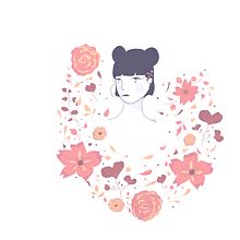 Mon projet du cours : Portrait illustré avec des éléments botaniques. Un proyecto de Ilustración tradicional, Ilustración digital, Ilustración botánica y Dibujo digital de so_lae - 04.08.2022