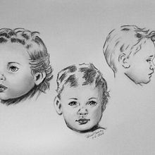 Sketchbook retrato: explora el rostro humano. Sketching, Drawing, Portrait Drawing, Artistic Drawing, and Sketchbook project by Patricia Moravec - 07.28.2022
