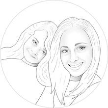 My procreate sketch for course: Realistic Portrait Embroidery. Embroider, Fiber Arts, and Textile Design project by Holly - 08.02.2022