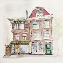 My project for course: Expressive Architectural Sketching with Colored Markers. Sketching, Drawing, Architectural Illustration, Sketchbook & Ink Illustration project by annemiekzwegers - 08.05.2022