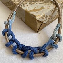 Mein Kursprojekt: Schmuckflechten für Anfänger: Halsketten selber machen. Un proyecto de Artesanía, Diseño de jo, as, Macramé y Diseño textil de sppk59 - 05.08.2022