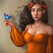 My project for course: Digital Painting of Characters in Photoshop. Un progetto di Character design, Illustrazione digitale, Disegno digitale e Pittura digitale di Tegan Smith - 04.08.2022