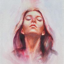 My project for course: Experimental Portraiture: Fusing Oil, Acrylic, and Spray Paint. Fine Arts, Painting, Acr, lic Painting, and Oil Painting project by Josefina Zorrilla - 08.06.2022
