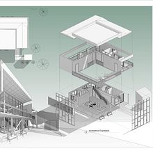 Modelo de vivienda en Revit - Casa DOM. Projekt z dziedziny Design,  Architektura, Architektura wnętrz i Projektowanie wnętrz użytkownika Kevin Nakover Sarmiento Gomez - 03.06.2022