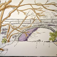 Winter Bridge. Un projet de Esquisse  de Aaron Fultz - 06.08.2022