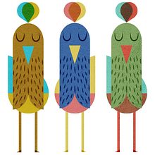 Summer Peacocks. Un projet de Illustration traditionnelle, Création d'accessoires, Conception de personnages , et Création de motifs de Anna Pedren - 06.08.2022