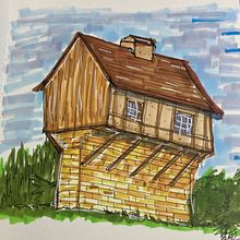 My first urban sketch. Traditional illustration project by bob_kovacs - 08.06.2022