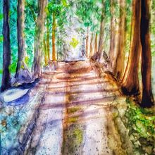 Mi proyecto del curso: Paisajes naturales en acuarela. Fine Arts, Painting, and Watercolor Painting project by Lorena Rueda - 08.06.2022