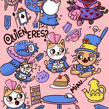 Mi proyecto del curso: Ilustración de una historia con estilo kawaii. Projekt z dziedziny Trad, c, jna ilustracja, Projektowanie postaci, Ilustracja c, frowa i Manga użytkownika Louhanne Cat - 19.07.2022