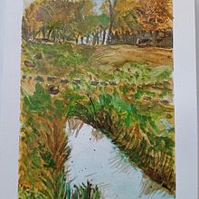 Il mio progetto del corso: Paesaggi naturali ad acquerello. Projekt z dziedziny Tradycyjna ilustracja,  Sztuki piękne,  Malarstwo i Malowanie akwarelą użytkownika an_demelas - 07.08.2022