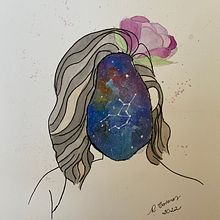 Meu projeto do curso: Técnicas modernas de aquarela. Traditional illustration, Fine Arts, Painting, and Watercolor Painting project by Rebecca Tavares - 08.07.2022