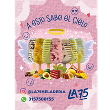 Habladores La 75 Heladería Ein Projekt aus dem Bereich Traditionelle Illustration, Werbung, Design, Motion Graphics und Fotografie von Laura Silva - 24.07.2022