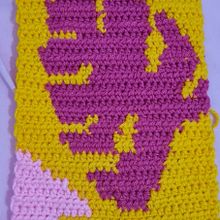 Mi proyecto del curso: Intarsia crochet: teje tus propios tapices . % Lau Ramos tarafından hazırlanan Moda Tasarımı, Dekoras, on, El, af Sanatları, Kendin Yap, Tığ işi, Ve Tekstil Tasarımı projesi - 04.10.2022