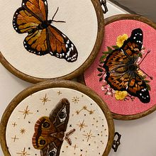 Meu projeto do curso: Técnicas de bordado realista. Traditional illustration, Embroider, and Textile Design project by Janine Bosco - 08.08.2022