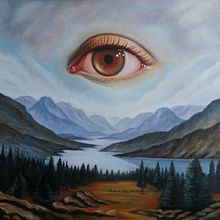 Mi proyecto del curso: Pintura al óleo: crea paisajes surrealistas. Fine Arts, Painting, and Oil Painting project by María Cristina Viñas Paz - 08.08.2022