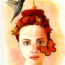 Mi proyecto del curso: Retrato ilustrado en acuarela. Un proyecto de Ilustración tradicional, Bellas Artes, Pintura, Dibujo, Pintura a la acuarela, Dibujo de Retrato y Dibujo artístico de anapatricia ilustra - 08.08.2022