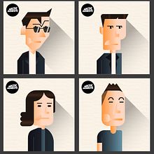  Retrato geométrico minimalista ARCTIC MONKEYS. Traditional illustration, Character Design, and Vector Illustration project by Esteban Andres Rojas Hevia - 08.09.2022