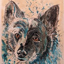 My project for course: Experimental Portraiture with Ink, Tea and Alcohol. Un proyecto de Bellas Artes, Pintura, Dibujo e Ilustración con tinta de Elizabeth Miner - 07.08.2022