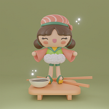 Proyecto personaje MAKITA: Creación de personajes kawaii en 3D con Blender . Projekt z dziedziny Trad, c, jna ilustracja, Projektowanie postaci, Ilustracja c, frowa,  Modelowanie 3D i Manga użytkownika Ingried Katerine Lozada Cruz - 31.08.2022