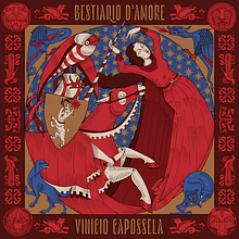Bestiario d'Amore - il cofanetto illustrato contenente il lyric book e il vinile di Vinicio Capossela. Projekt z dziedziny Design, Trad, c, jna ilustracja,  Muz, ka,  Manager art, st i czn użytkownika Elisa Seitzinger - 14.02.2020