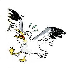 Les goélands Ein Projekt aus dem Bereich Comic von martinpm - 09.08.2022