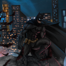 My  Batman Fanart. Un progetto di Illustrazione tradizionale, Illustrazione digitale e Disegno digitale di Vitor Davit - 10.08.2022