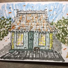 My project for course: Expressive Architectural Sketching with Colored Markers. Projekt z dziedziny Sketching,  R, sunek,  R, sunek architektoniczn, Sketchbook,  R i sunek atramentem użytkownika Kathy Evans - 04.08.2022