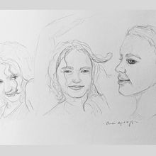 Mein Kursprojekt: Skizzenbuch für Porträts: Erkunde das menschliche Gesicht. Sketching, Drawing, Portrait Drawing, Artistic Drawing, and Sketchbook project by Jana Suing - 08.09.2022