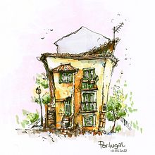 My project for course: Expressive Architectural Sketching with Colored Markers. Projekt z dziedziny Sketching,  R, sunek,  R, sunek architektoniczn, Sketchbook,  R i sunek atramentem użytkownika Anna Banani - 10.08.2022
