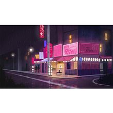 Pink Tokyo. Traditional illustration project by Malwina Wolska - 08.10.2022