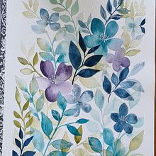 My project for course: Artistic Floral Watercolor: Connect with Nature. Projekt z dziedziny Trad, c, jna ilustracja,  Malarstwo, Malowanie akwarelą, R i sunek botaniczn użytkownika jennirford - 08.08.2022