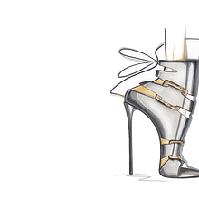 High heel straps Ein Projekt aus dem Bereich Design, Produktdesign, Schuhdesign und Skizzenentwurf von BATTASSI - 10.08.2022