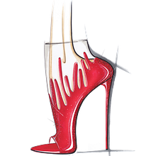 LAVA HEELS Ein Projekt aus dem Bereich Design, Schuhdesign, Produktdesign, Traditionelle Illustration und Skizzenentwurf von BATTASSI - 10.08.2022