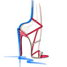 HIGH HEELS Ein Projekt aus dem Bereich Design, Schuhdesign, Produktdesign, Traditionelle Illustration und Skizzenentwurf von BATTASSI - 10.08.2022