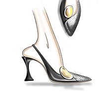 HIGH HEEL SHOES Ein Projekt aus dem Bereich Design, Schuhdesign, Produktdesign, Traditionelle Illustration und Skizzenentwurf von BATTASSI - 10.08.2022