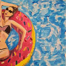 Mon projet du cours : Acrylique et aquarelle : créez des esquisses à main levée. Un progetto di Bozzetti, Disegno, Pittura ad acquerello, Pittura acrilica e Sketchbook di Virginie - 10.08.2022