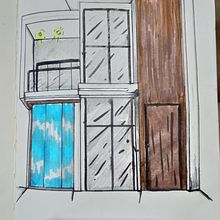um dos meus desenho arquitetônico . Traditional illustration, and Architecture project by Lucas Gomes da Penha - 08.11.2022