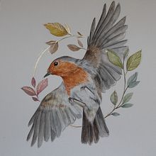 Mein Kursprojekt: Filigrane Aquarellmalerei mit Metallic-Akzenten. Projekt z dziedziny Trad, c, jna ilustracja,  Malarstwo, Malowanie akwarelą, R, sunek botaniczn, Ilustracja naturalist, czna, Malarstwo dekorac i jne użytkownika nadineherrmann1405 - 11.08.2022