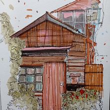 My project for course: Expressive Architectural Sketching with Colored Markers. Sketching, Drawing, Architectural Illustration, Sketchbook & Ink Illustration project by tar_viktoria - 08.11.2022