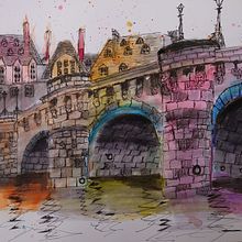 Lambeth Bridge, London. Un projet de Artisanat , et Peinture de Wendy Parker - 11.08.2022