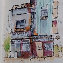Mi proyecto del curso: Dibujo arquitectónico expresivo con marcadores de colores. Sketching, Drawing, Architectural Illustration, Sketchbook & Ink Illustration project by Iris Garcia - 07.31.2022