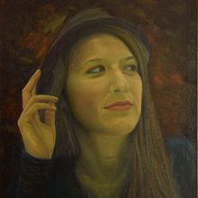 Girl with Hat. Oil Painting, and Fine Arts project by Florian Clemente - 08.12.2022