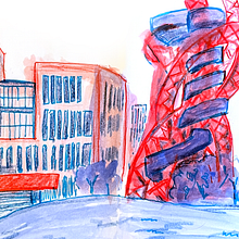 My project for course: Modern Urban Sketching Techniques with Mixed Media. Een project van Traditionele illustratie, Schilderij,  Architecturale illustratie y  Illustratie met inkt van Narcis Sauleda - 12.08.2022