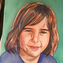 Retrato de Abril. Un progetto di Pittura ad acquerello di Ana Rodríguez Sío - 12.08.2022