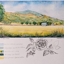 Mon projet du cours : Carnet de voyage à l’aquarelle. Watercolor Painting, Architectural Illustration, Sketchbook, and Traditional illustration project by Robert Lestrade - 08.12.2022